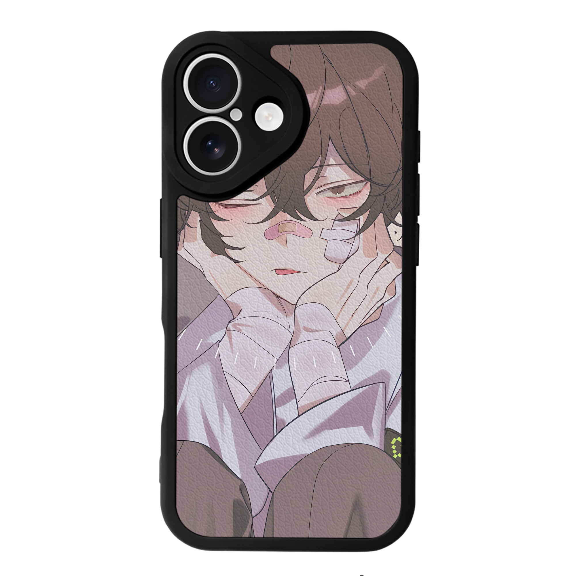 （画像用） 文豪ストレイドッグス Bungo Stray Dogs 【iPhone 16シリーズ対応】シリコンスマホケース（レザー調） 材質：シリコン